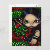 Postkarte "Emerald Guardian" (Vorne/Hinten)