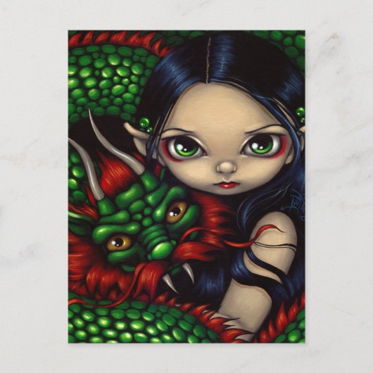 Postkarte "Emerald Guardian" (Vorderseite)