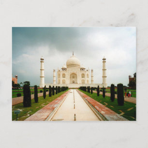 Postkarte En Route nach Taj Mahal, Agra, Indien