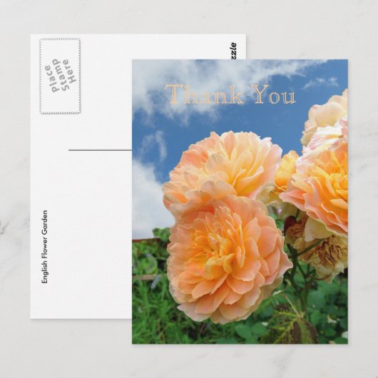 Postkarte Englisch Garden (Vorne/Hinten)