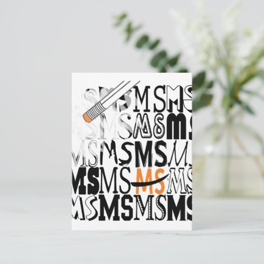 Postkarte "Erase MS" (Stehend Vorderseite)