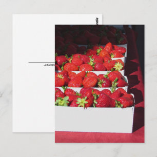 Postkarte - Erdbeer Körbe (vrt)