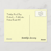 Postkarte ERHALTEN IHRE TRITTE AUF WEG 66 Retro (Rückseite)