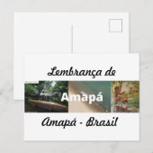 Postkarte Erinnerung an Amapá (Vorne/Hinten)