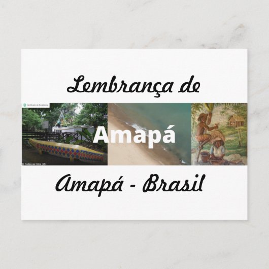 Postkarte Erinnerung an Amapá (Vorderseite)