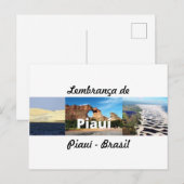 Postkarte Erinnerung an Piauí (Vorne/Hinten)