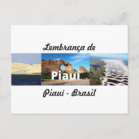 Postkarte Erinnerung an Piauí (Vorderseite)
