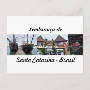 Postkarte Erinnerung an Santa Catarina Brasilien