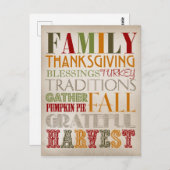 Postkarte - Erntedank (Vorne/Hinten)