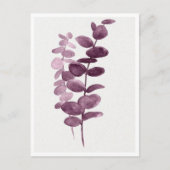 Postkarte - Eukalyptus-Aquarelle (Vorderseite)