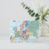 Postkarte Europa (Stehend Vorderseite)