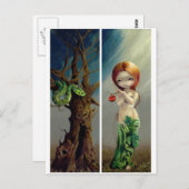 Postkarte "Eve and the Tree of Knowledge" (Vorne/Hinten)
