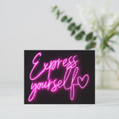 Postkarte "Express-Youself" - Postkarte (Stehend Vorderseite)