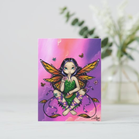 Postkarte "Fairy at Sunset" (Stehend Vorderseite)