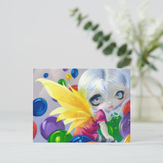 Postkarte "Fairy Balloons" (Stehend Vorderseite)