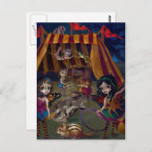 Postkarte "Fairy Circus" (Vorne/Hinten)