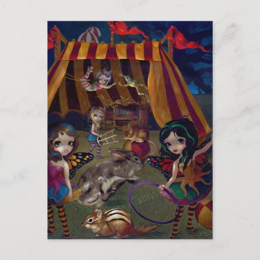 Postkarte "Fairy Circus" (Vorderseite)
