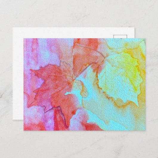 Postkarte fallen (Vorne/Hinten)