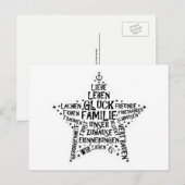 Postkarte "FAMILIENSTERN" (Vorne/Hinten)