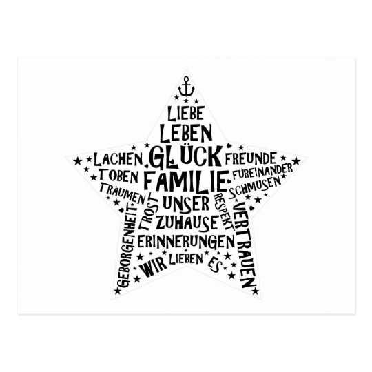 Postkarte 'FAMILIENSTERN'