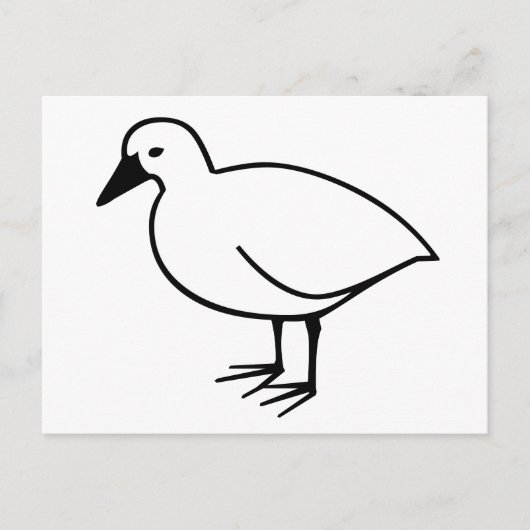Postkarte "Farbe für den eigenen Vogel" (Vorderseite)
