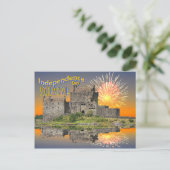 Postkarte feiert schottische Unabhängigkeit 2014 (Stehend Vorderseite)