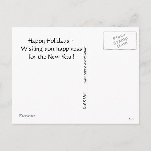 Postkarte - Feiertage (Rückseite)