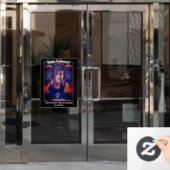 Postkarte Fensteraufkleber (Büro Tür)