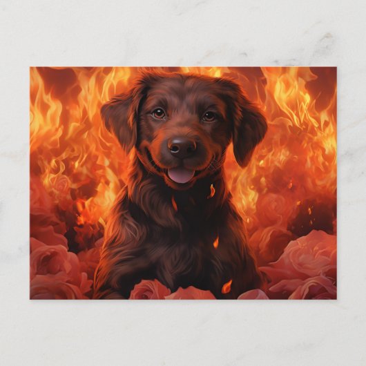 Postkarte Feu Fleuri (Vorderseite)