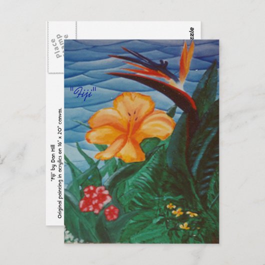 Postkarte "Fidschi" (Vorne/Hinten)