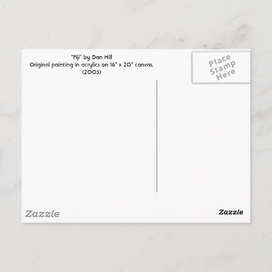 Postkarte "Fidschi" (Rückseite)