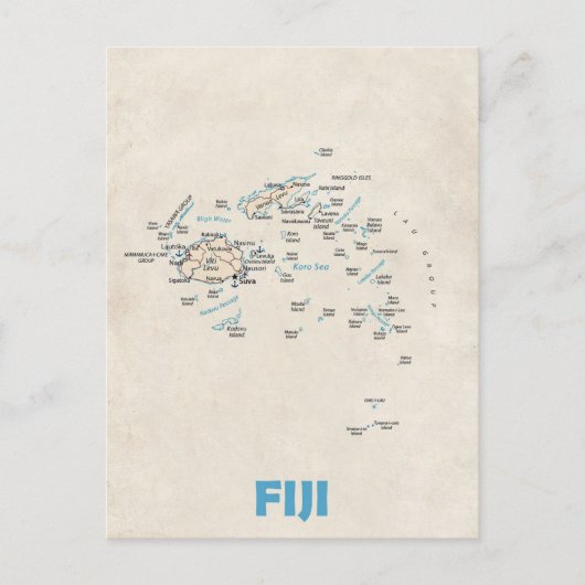 Postkarte Fiji (Vorderseite)