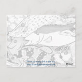 Postkarte Fisch (Rückseite)