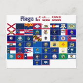 Postkarte "Flaggen der USA" (Vorderseite)