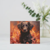 Postkarte Flammenblume (Stehend Vorderseite)