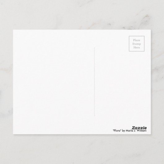 Postkarte "Flora" (Rückseite)