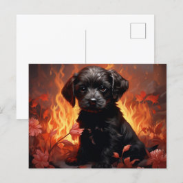 Postkarte Floral