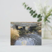 Postkarte Fluss und Stone Bridge (Stehend Vorderseite)