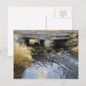 Postkarte Fluss und Stone Bridge (Vorne/Hinten)