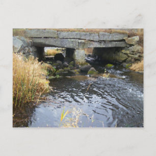 Postkarte Fluss und Stone Bridge