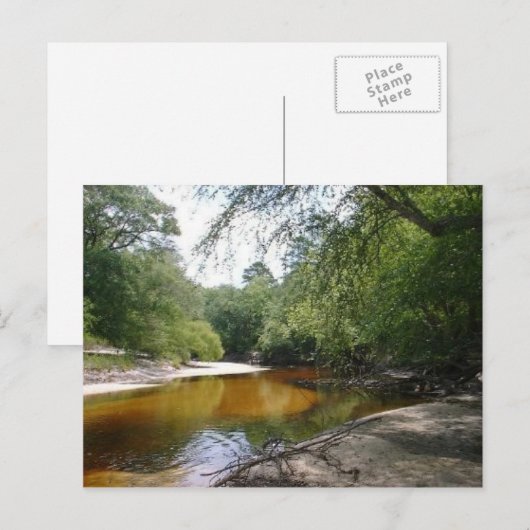 Postkarte - Flussbiegung (Vorne/Hinten)