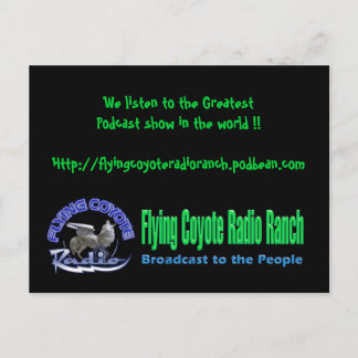 Postkarte / Flying coyote Radio Ranch