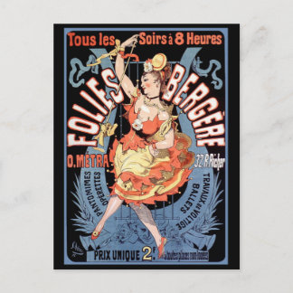 Postkarte: Folies Bergere Postkarte