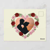 Postkarte Foto & personalisiert – Herz (Rückseite)