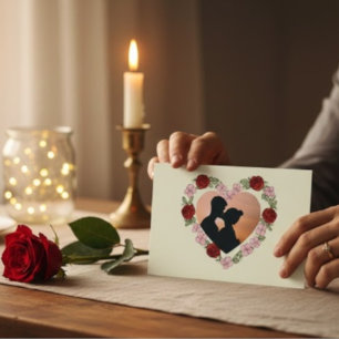 Postkarte Foto & personalisiert – Herz