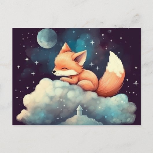 Postkarte Fox (Vorderseite)