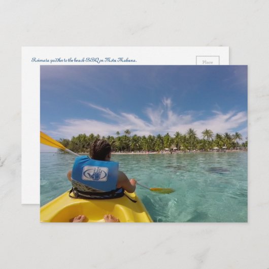 Postkarte Französisch-Polynesien (Vorne/Hinten)