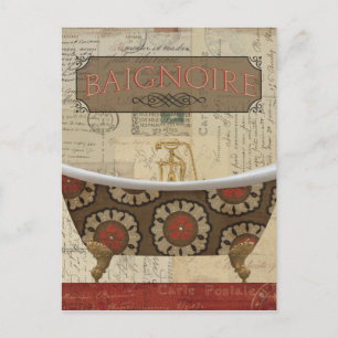 Postkarte Französisches Badezimmer