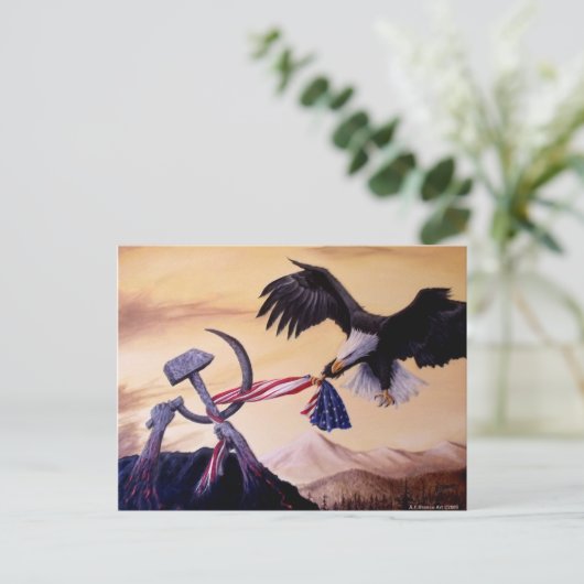 Postkarte "Freedoms Battle" (Stehend Vorderseite)