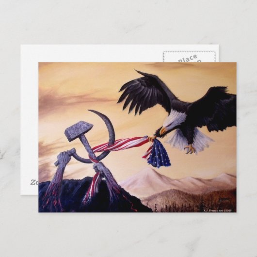 Postkarte "Freedoms Battle" (Vorne/Hinten)